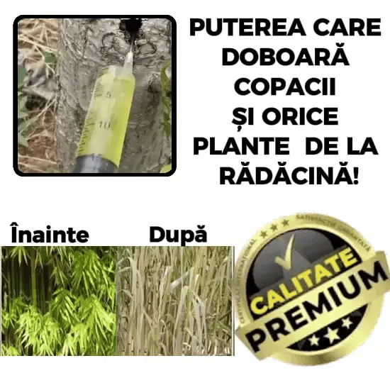 Soluție Pentru Curățarea Arborilor și Bălăriilor PlantOff™